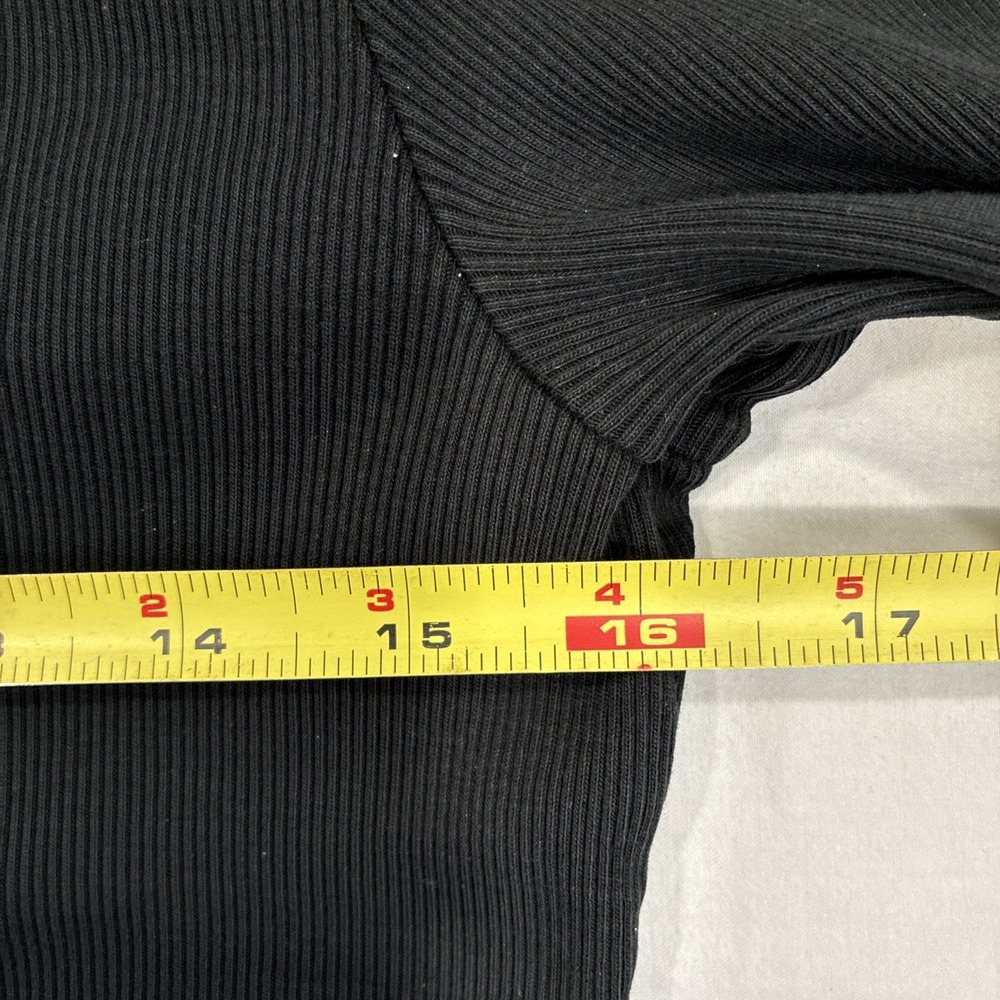 Lauren Ralph Lauren Women's "Suede" Trim Black Top Size Petite L Equestrian Barn - Picture 8 of 13